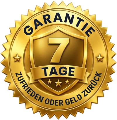 Siegel: 7 Tage Geld-zurück-Garantie