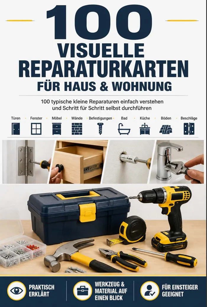 Reparaturkarte: 100 visuelle Reparaturkarten für Haus und Wohnung